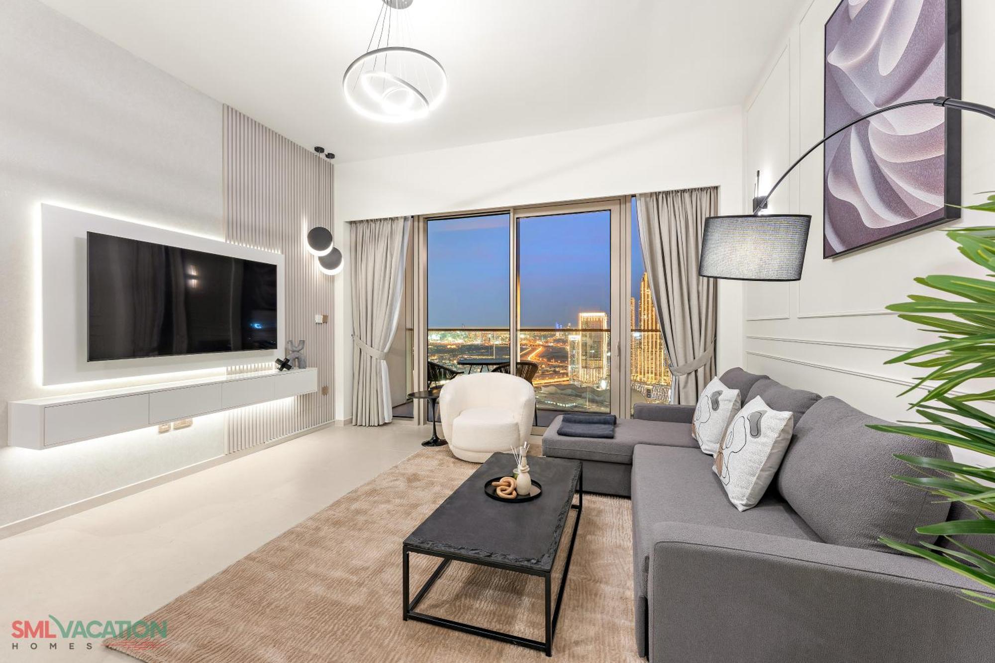 Sml Vacation Homes - Sky High Apartments With Burj Khalifa And Dubai Fountain Views At Grande Signature, Downtown Dubai Bagian luar foto