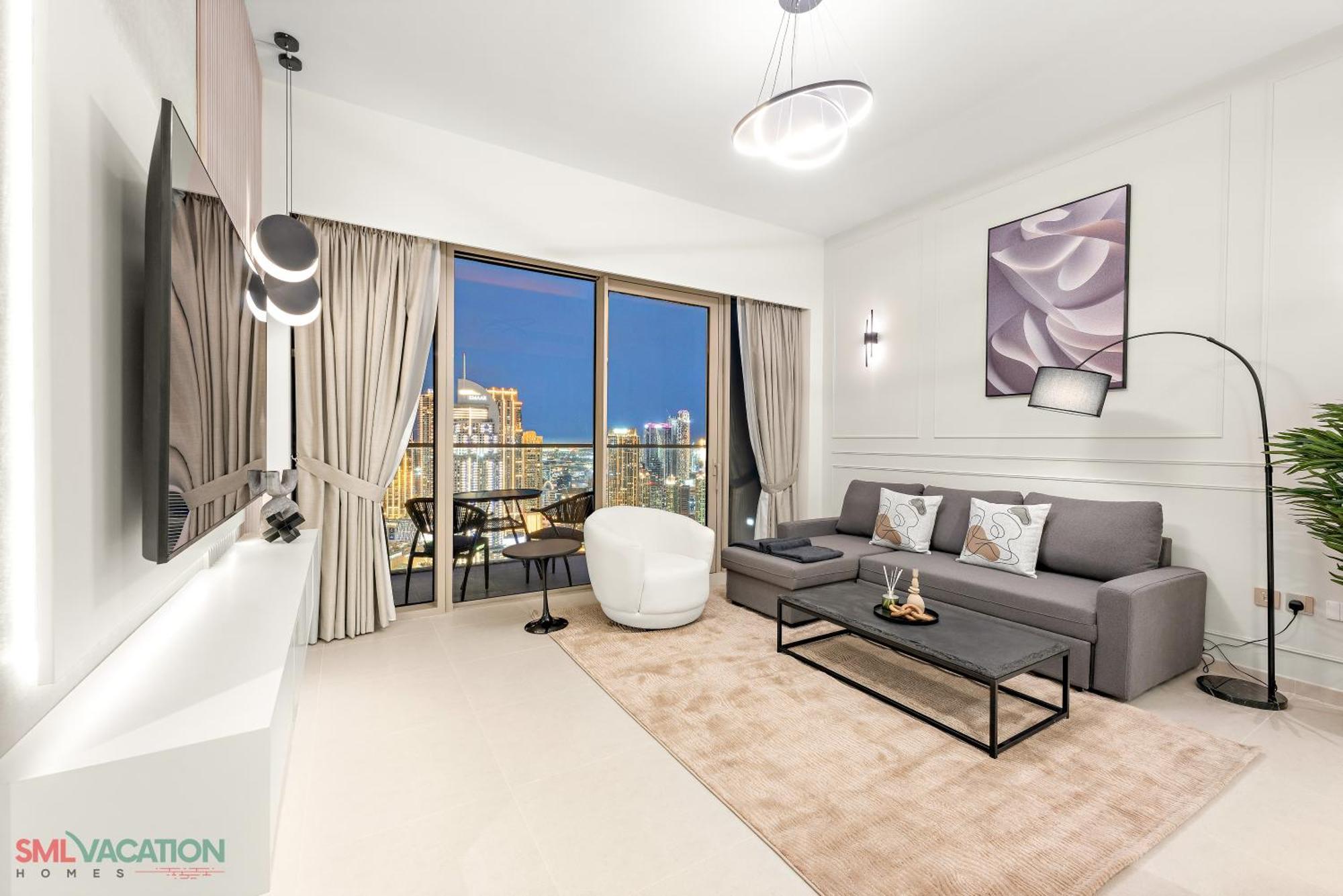 Sml Vacation Homes - Sky High Apartments With Burj Khalifa And Dubai Fountain Views At Grande Signature, Downtown Dubai Bagian luar foto