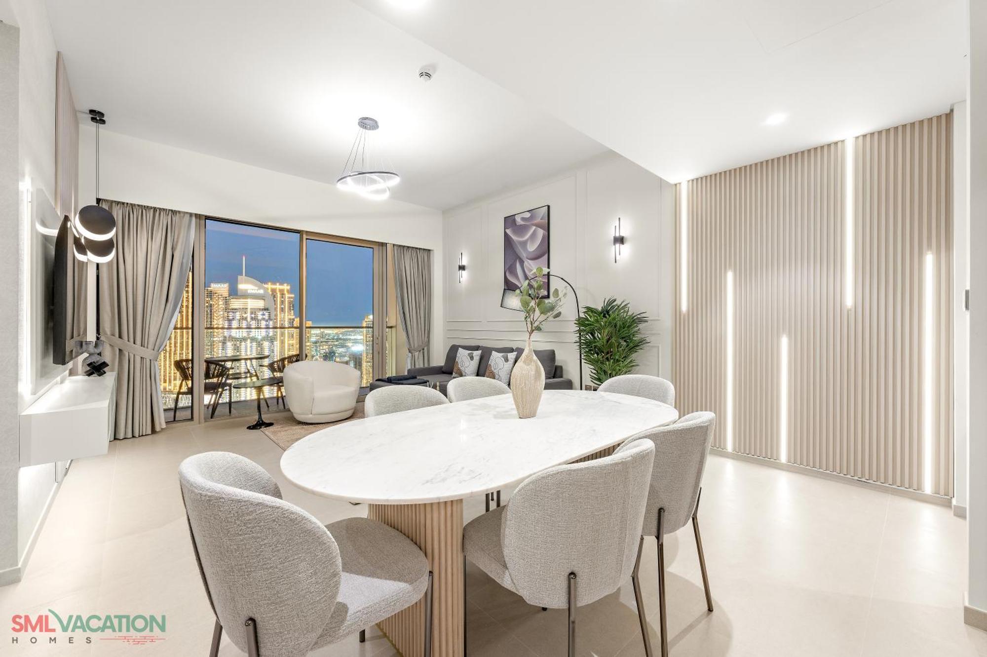 Sml Vacation Homes - Sky High Apartments With Burj Khalifa And Dubai Fountain Views At Grande Signature, Downtown Dubai Bagian luar foto