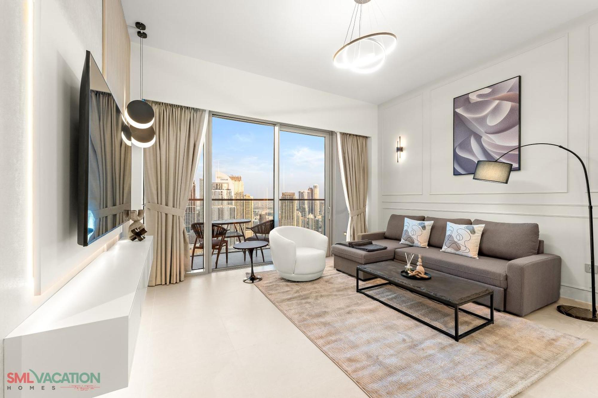 Sml Vacation Homes - Sky High Apartments With Burj Khalifa And Dubai Fountain Views At Grande Signature, Downtown Dubai Bagian luar foto