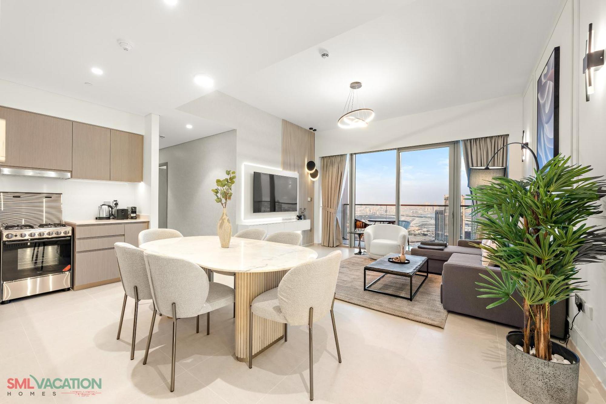 Sml Vacation Homes - Sky High Apartments With Burj Khalifa And Dubai Fountain Views At Grande Signature, Downtown Dubai Bagian luar foto